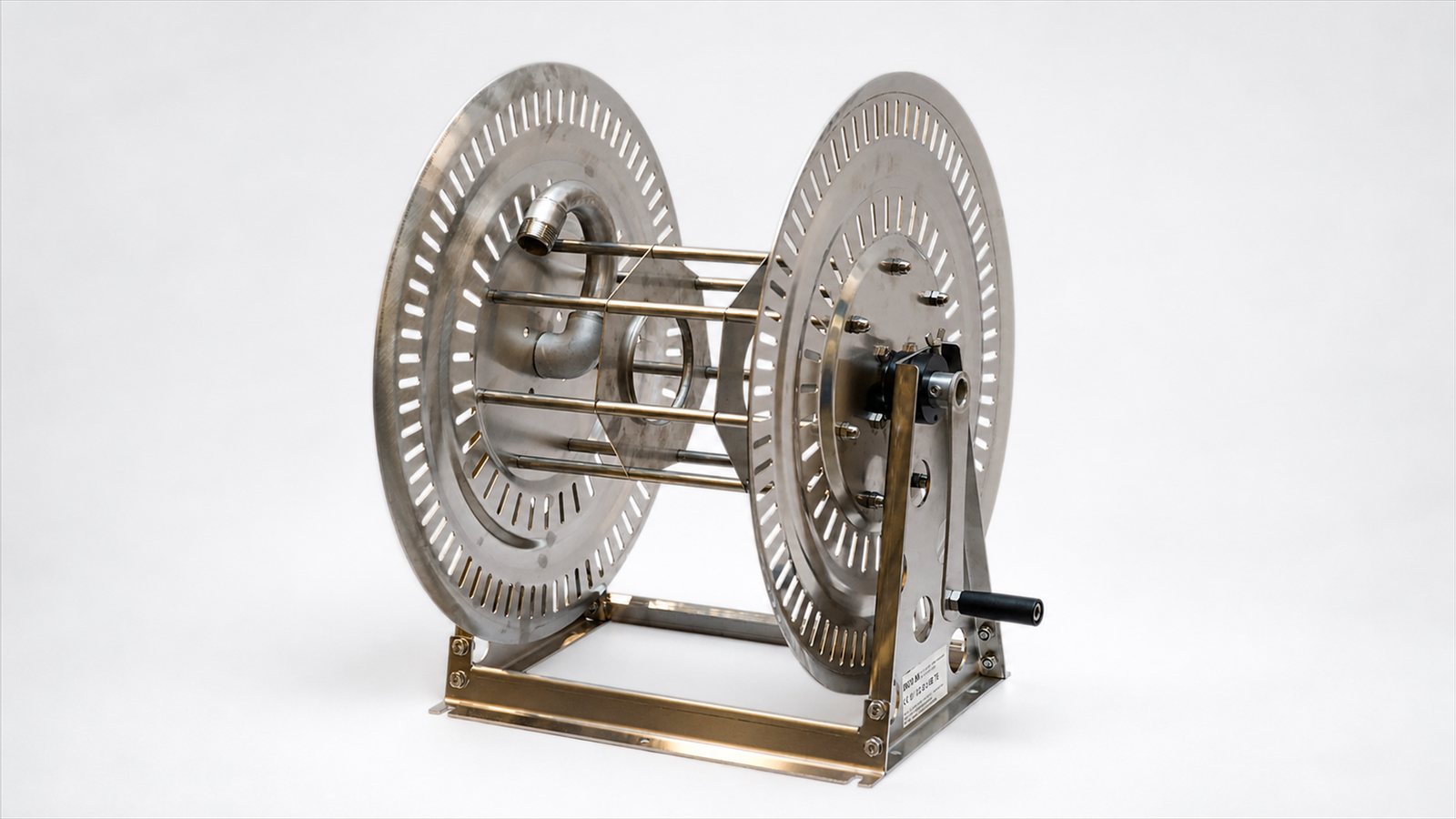 Veggtrommel 1" — rustfri